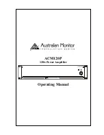 AUSTRALIAN MONITOR ACM120P Operating Manual предпросмотр