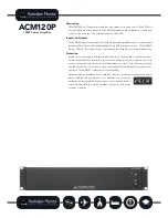 Preview for 1 page of AUSTRALIAN MONITOR ACM120P Specification