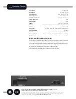 Preview for 2 page of AUSTRALIAN MONITOR ACM120P Specification