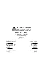 Предварительный просмотр 7 страницы AUSTRALIAN MONITOR ACM250 Operating Manual