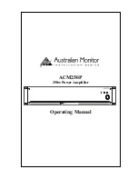 AUSTRALIAN MONITOR ACM250P Operating Manual preview