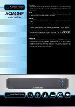 AUSTRALIAN MONITOR ACM604P Brochure preview