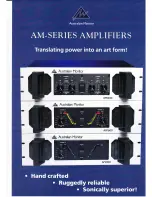 AUSTRALIAN MONITOR AM SERIES Brochure предпросмотр