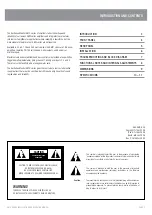 Предварительный просмотр 4 страницы AUSTRALIAN MONITOR AMC+250 Installation And Operation Manual