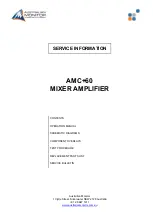 AUSTRALIAN MONITOR AMC+60 Installation And Operation Manual предпросмотр