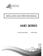 AUSTRALIAN MONITOR AMD Series Installation And Operation Manual preview