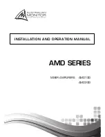 Preview for 1 page of AUSTRALIAN MONITOR AMD100 Installation And Operation Manual