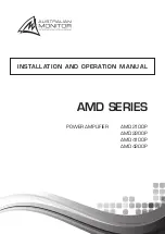 Предварительный просмотр 1 страницы AUSTRALIAN MONITOR AMD2100P Installation And Operation Manual