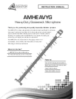 AUSTRALIAN MONITOR AMHEAVYG Instruction Manual preview