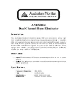 Preview for 1 page of AUSTRALIAN MONITOR AMIS HE2 Introduction