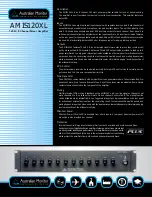 Preview for 1 page of AUSTRALIAN MONITOR AMIS120XL Series Specifications