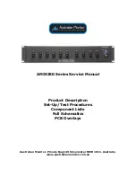 AUSTRALIAN MONITOR AMIS250 Series Service Manual preview