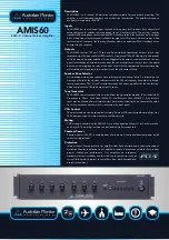 Preview for 1 page of AUSTRALIAN MONITOR AMIS60 Datasheet