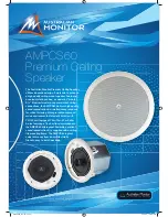 AUSTRALIAN MONITOR AMPCS60 Specifications предпросмотр