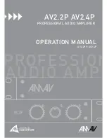 Preview for 1 page of AUSTRALIAN MONITOR AV2.2P Operation Manual