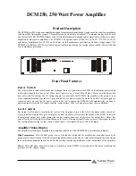 Preview for 2 page of AUSTRALIAN MONITOR DCM250 Operating Manual