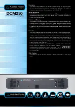 Preview for 1 page of AUSTRALIAN MONITOR DCM250 Specifications