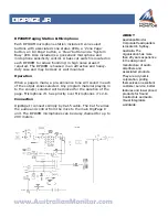 Предварительный просмотр 2 страницы AUSTRALIAN MONITOR Digipage JR Specifications