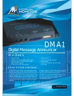 AUSTRALIAN MONITOR DMA1 Datasheet предпросмотр