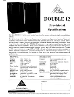 AUSTRALIAN MONITOR DOUBLE 12 Specifications предпросмотр