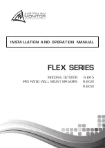 AUSTRALIAN MONITOR FLEX30 Installation And Operation Manual предпросмотр