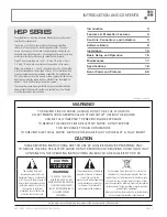 Предварительный просмотр 3 страницы AUSTRALIAN MONITOR HS120P Installation And Operational Manual