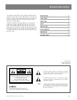 Предварительный просмотр 3 страницы AUSTRALIAN MONITOR Innovation IN400 Installation And Operation Manual