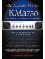 AUSTRALIAN MONITOR KMA750 Brochure preview