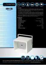 AUSTRALIAN MONITOR MH30 Brochure preview