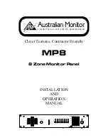 AUSTRALIAN MONITOR MP8 Installation And Operation Manual preview