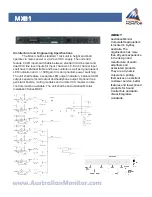 Preview for 2 page of AUSTRALIAN MONITOR MX81 Specifications