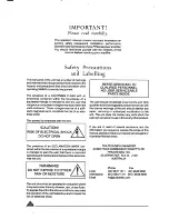 Preview for 2 page of AUSTRALIAN MONITOR PA Series Operation Manual