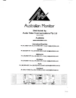 Preview for 20 page of AUSTRALIAN MONITOR PA Series Operation Manual