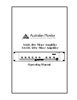 AUSTRALIAN MONITOR SA120 Operating Manual preview