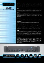 AUSTRALIAN MONITOR SA60 Brochure предпросмотр