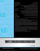 Preview for 2 page of AUSTRALIAN MONITOR TX6000 Specifications