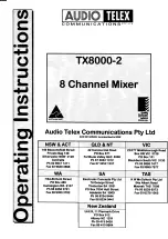 Preview for 2 page of AUSTRALIAN MONITOR TX8000-2 Service Manual