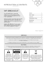 Preview for 3 page of AUSTRALIAN MONITOR WP-BREAKOUT Installation And Operation Manual