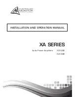 AUSTRALIAN MONITOR XA1000 Installation And Operation Manual preview