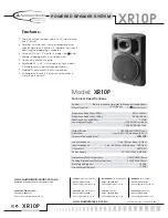 AUSTRALIAN MONITOR XR10P Brochure предпросмотр