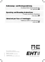 Austria Email EHT Series Operating And Mounting Instructions Manual preview