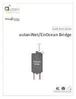 Autani EnergyCenter autaniNet/EnOcean Bridge Quick Start Manual предпросмотр