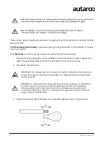 Preview for 22 page of Autarco OX Series Installation And Operation Manual