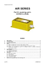 AUTEC Air ACRS13-L Original Instructions Manual preview