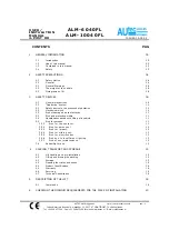 Preview for 3 page of AUTEC ALM-10040FL User & Installation Manual