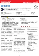 Preview for 2 page of AUTEC Cartronic SEAMASTER DESTROYER Instruction Manual