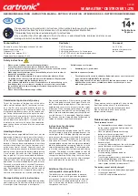 Preview for 3 page of AUTEC Cartronic SEAMASTER DESTROYER Instruction Manual