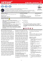 Preview for 4 page of AUTEC Cartronic SEAMASTER DESTROYER Instruction Manual