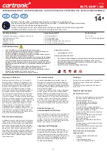 Preview for 2 page of AUTEC cartronic TH-3827B Instruction Manual