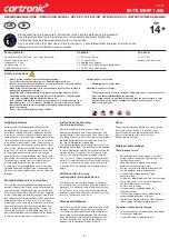 Preview for 3 page of AUTEC cartronic TH-3827B Instruction Manual